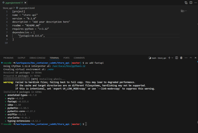 Installing FastAPI